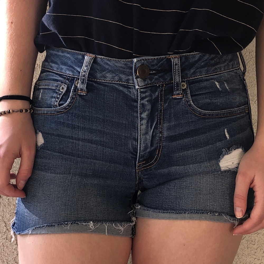 American Eagle Outfitters Mid Rise Jean Shorts